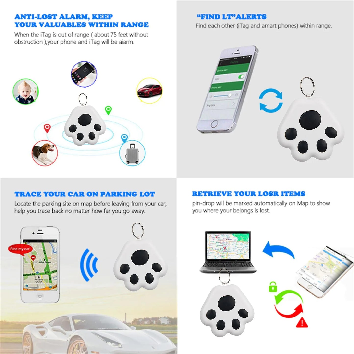 🐾 Dogzeno™ Mini Smart GPS Tracker
