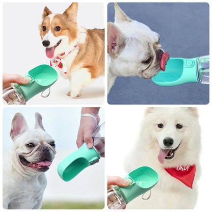 🐾 Dogzeno™ Portable Dog Water Bottle  Hydration Anywhere, Anytime  Keep your dog fresh and hydrated on every adventure with the Dogzeno™ Portable Water Bottle — designed for convenience, safety, and everyday use.