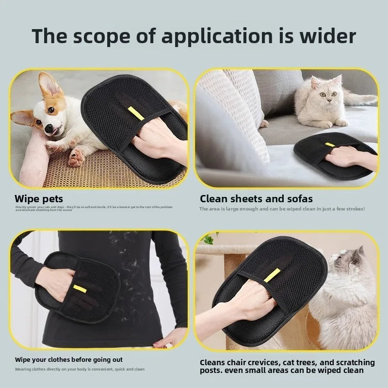 🐾 Dogzeno™ Pet Hair Removal Gloves  Effortless Grooming & Hair Removal in Seconds  Keep your home clean and your pet looking their best with the Dogzeno™ Pet Hair Removal Gloves — the easy and gentle way to remove loose fur