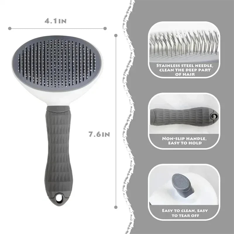 🐾 Dogzeno™ Self-Cleaning Pet Grooming Brush
