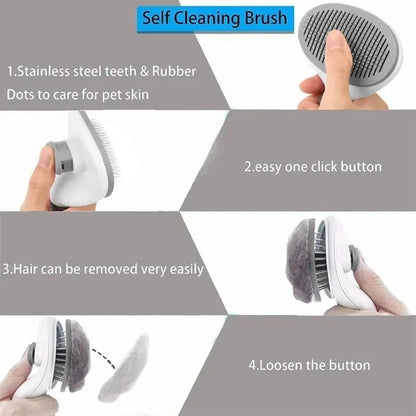 🐾 Dogzeno™ Self-Cleaning Pet Grooming Brush