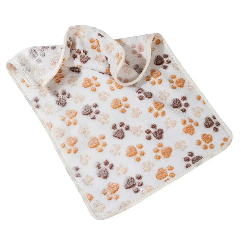🐾 Dogzeno™ Soft Paw Print Pet Blanket